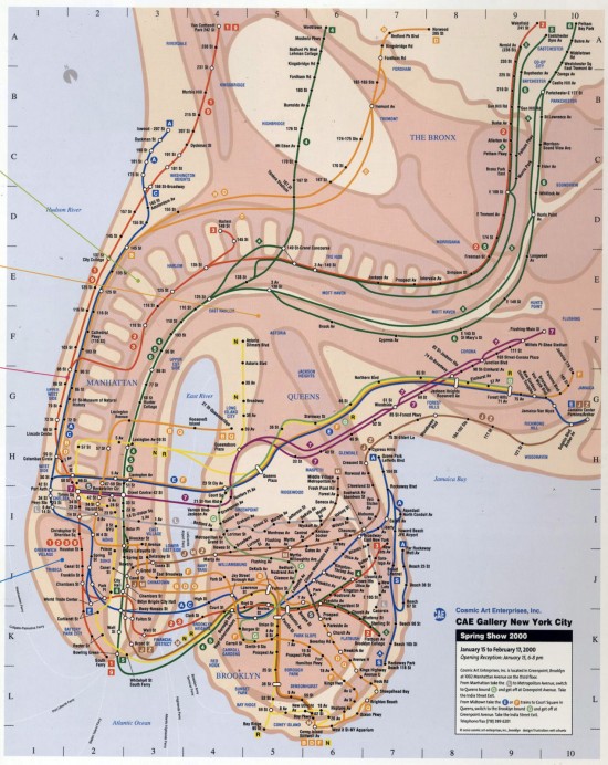 NYC Subway Penis Map