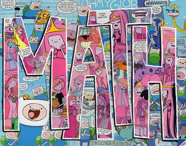 MATH Adventure Time Cartoon Comics Collage