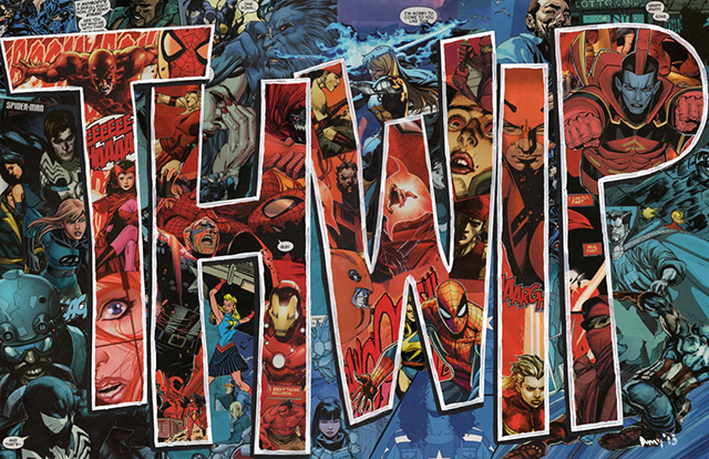 THWIP Original Spider-Man Comics Collage