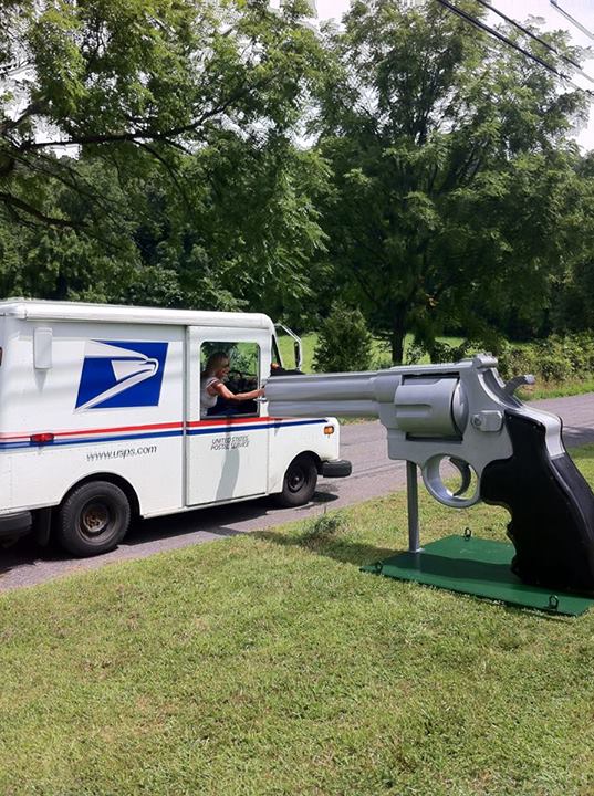Gun Mailbox