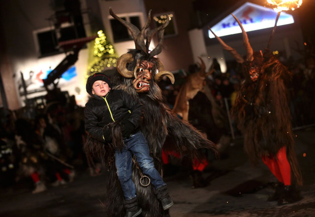 Photos of Krampus in Central Europe