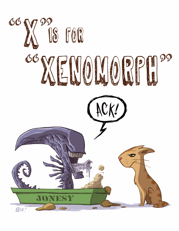 X Is For Xenomorph by Otis Frampton