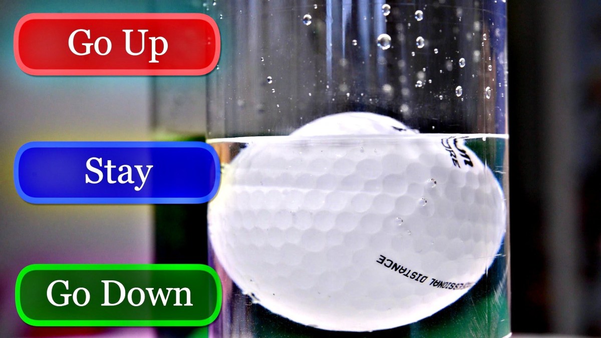 A Fascinating Buoyancy Test Using Saltwater, Detergent, and a Golf Ball