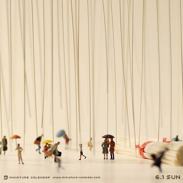 Miniature Calendar by Tanaka Tatsuya
