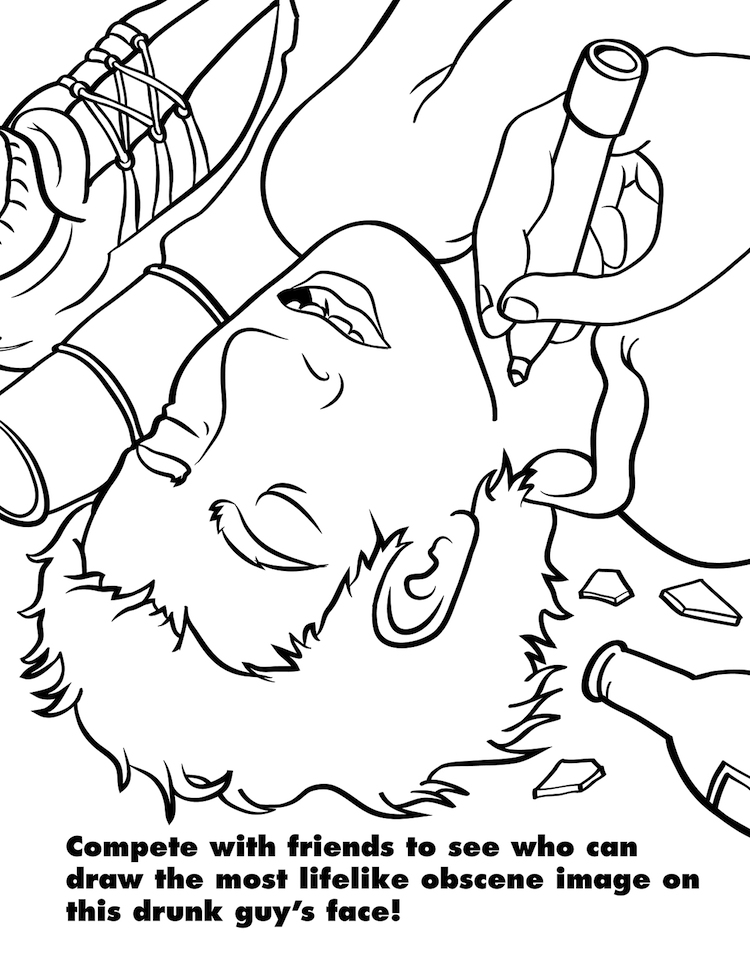 Funny Adult Coloring Pages 43
