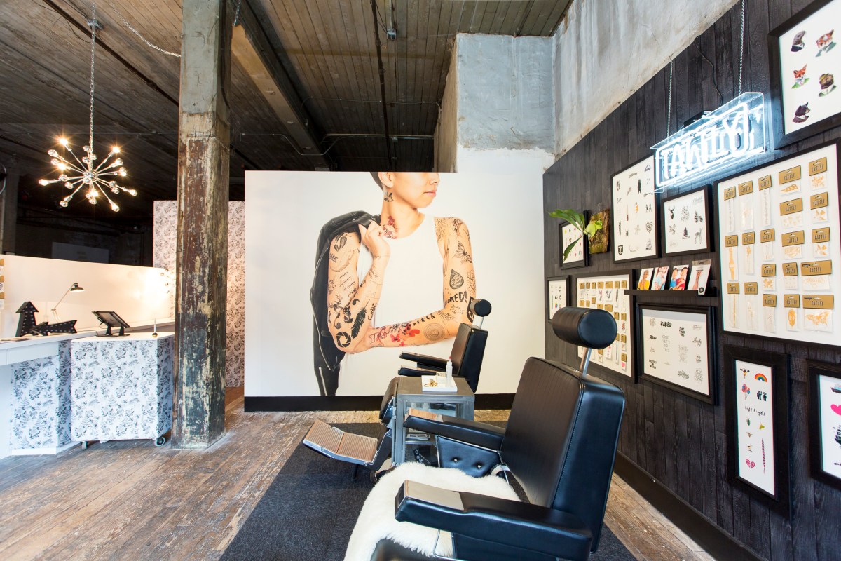 A FullService Tattly Temporary Tattoo Parlor Opens in Brooklyn, New York