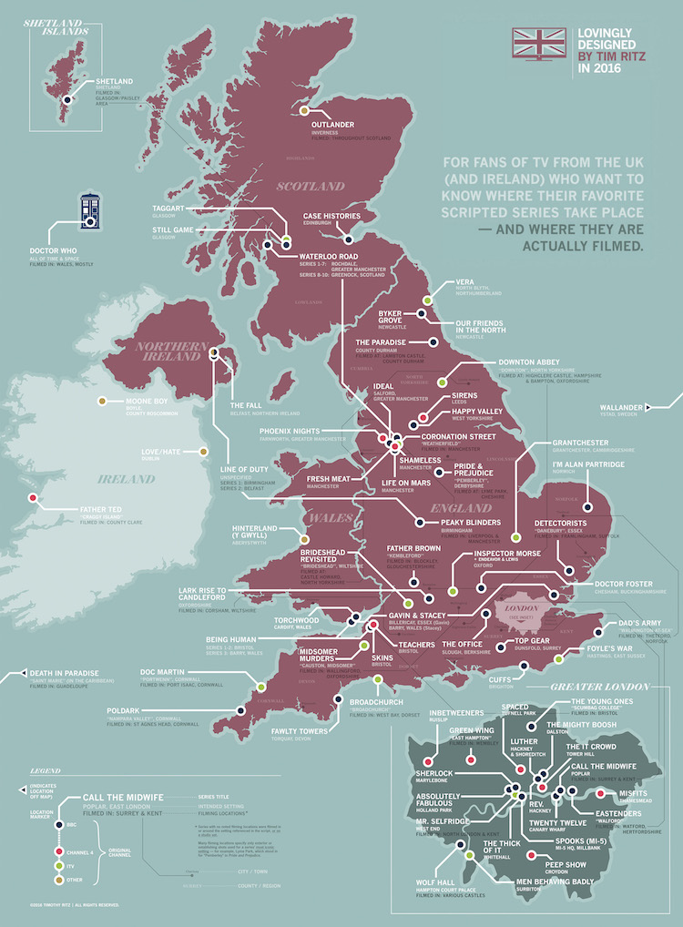 Great Britain TV Map