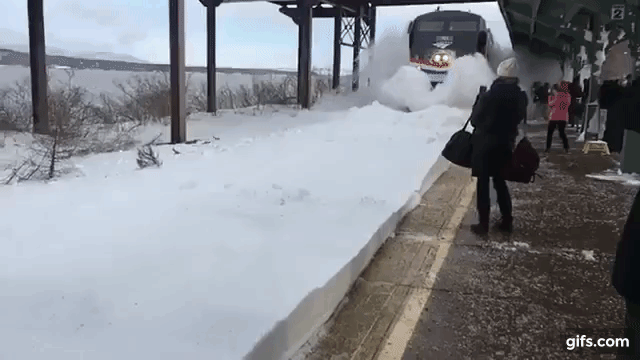 Amtrak Snow