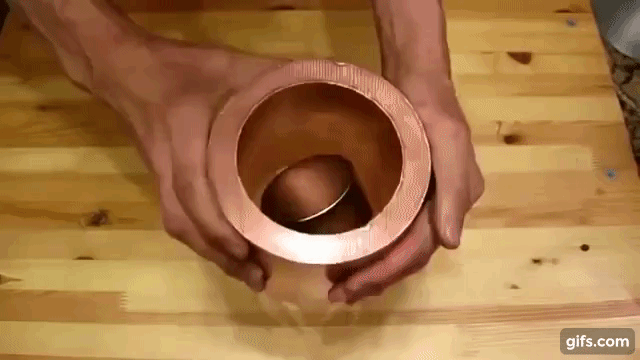 magnet in copper pipe