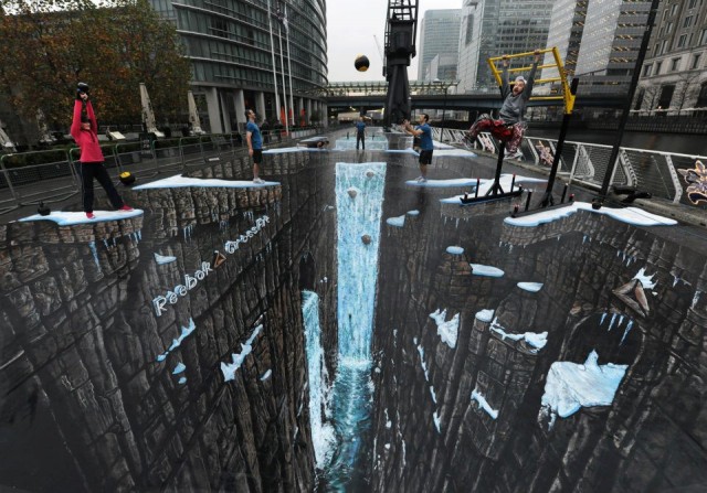 World's largest 3D Street Art by 3D Joe and Max