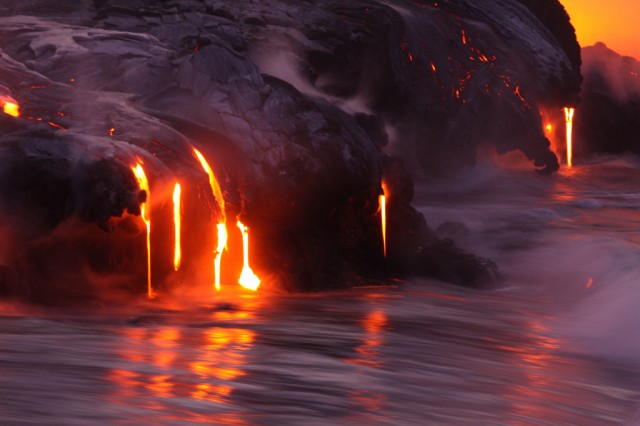 Lava In Ocean