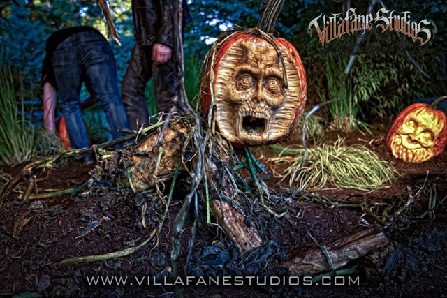 Pumpkin Zombie by Villafane Studios
