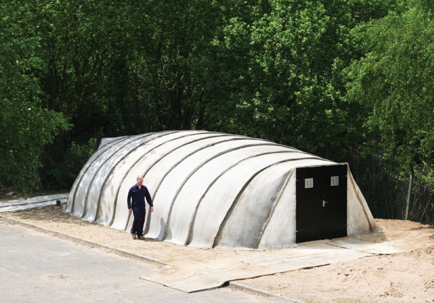 Concrete Canvas Shelter, An Inflatable Concrete Building