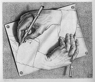 Drawing Hands by MC Escher