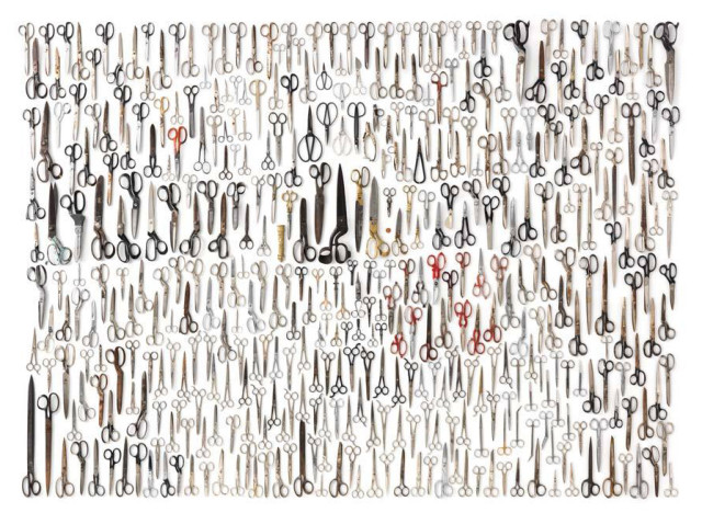 Photos of neatly arranged collections by Jim Golden
