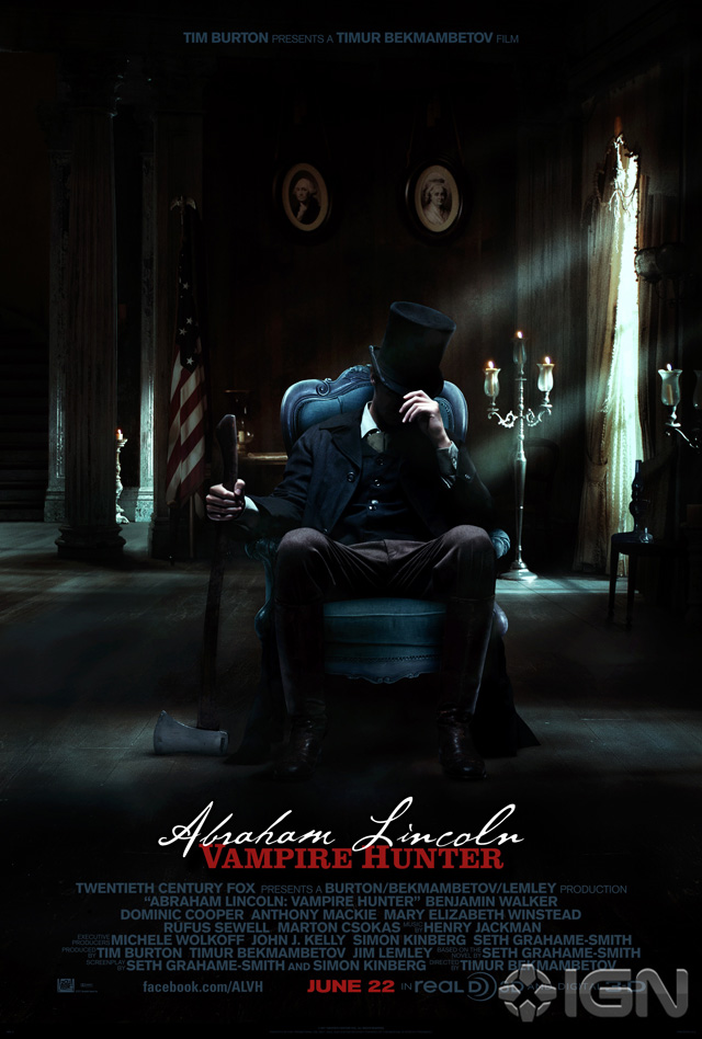 Abraham Lincoln: Vampire Hunter, Vampire Slaying Movie by Tim Burton
