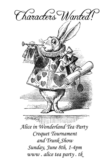 Alice in Wonderland Tea Party Croquet Tournament Trunk Show