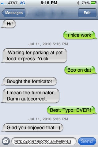 Damn You, Auto Correct! is hilarious collection of auto correction gone 