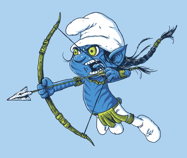  Little Warrior a Na'vi from Avatar meets The Smurfs on a Threadless 