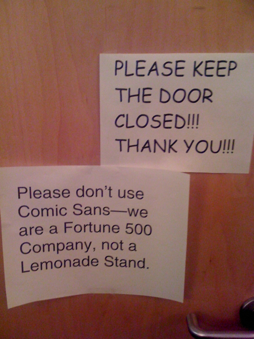 Say No to Comic Sans
