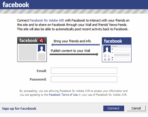 app facebook. Facebook recently released a slick new desktop app that runs on Adobe Air 