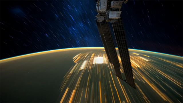 View from the ISS at Night