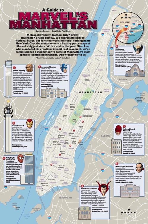 map of manhattan new york. A Guild to Marvel#39;s Manhattan