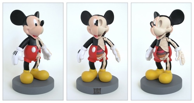Mickey Mouse Anatomy Sculpture
