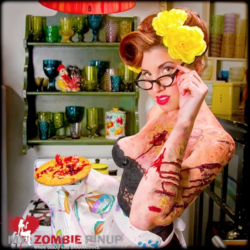My Zombie Pinup is a tribute to classic pinup calendars with an undead twist