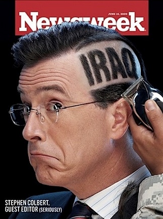 stephen colbert was the guest editor of the june 15th, 2009 issue of ...