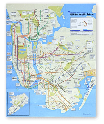 new york map subway. New York City Subway Map
