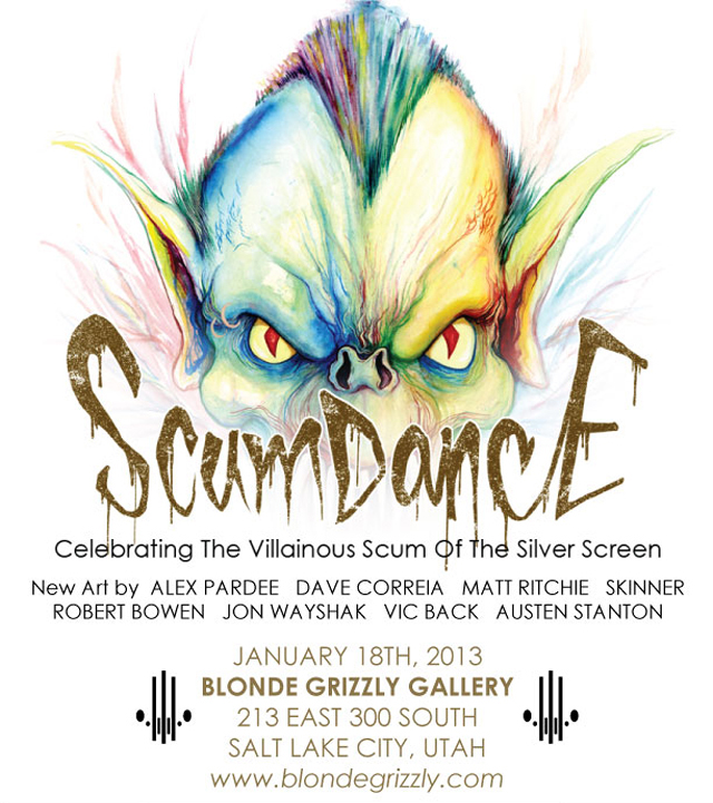 Scumdance poster by Alex Pardee
