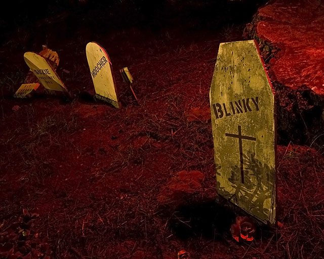 Night photos of the Presidio Pet Cemetery by Troy Paiva