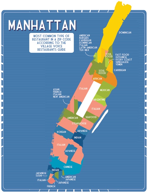 map of nyc zip codes. Manhattan