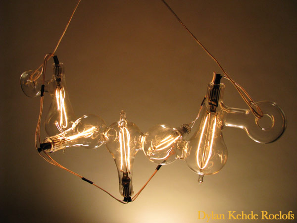 light bulb sculpture