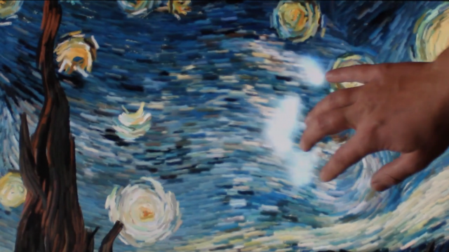 Interactive Animated Starry Night by Petros Vrellis