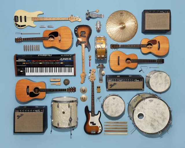 Photos of neatly arranged collections by Jim Golden