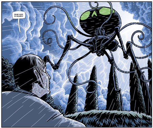 beautiful 72 page graphic novel version of WAR OF THE WORLDS ...