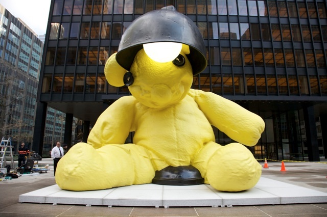 teddy bear sculpture