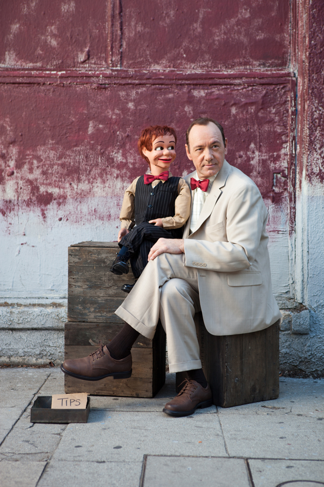 Kevin Spacey and a dummy