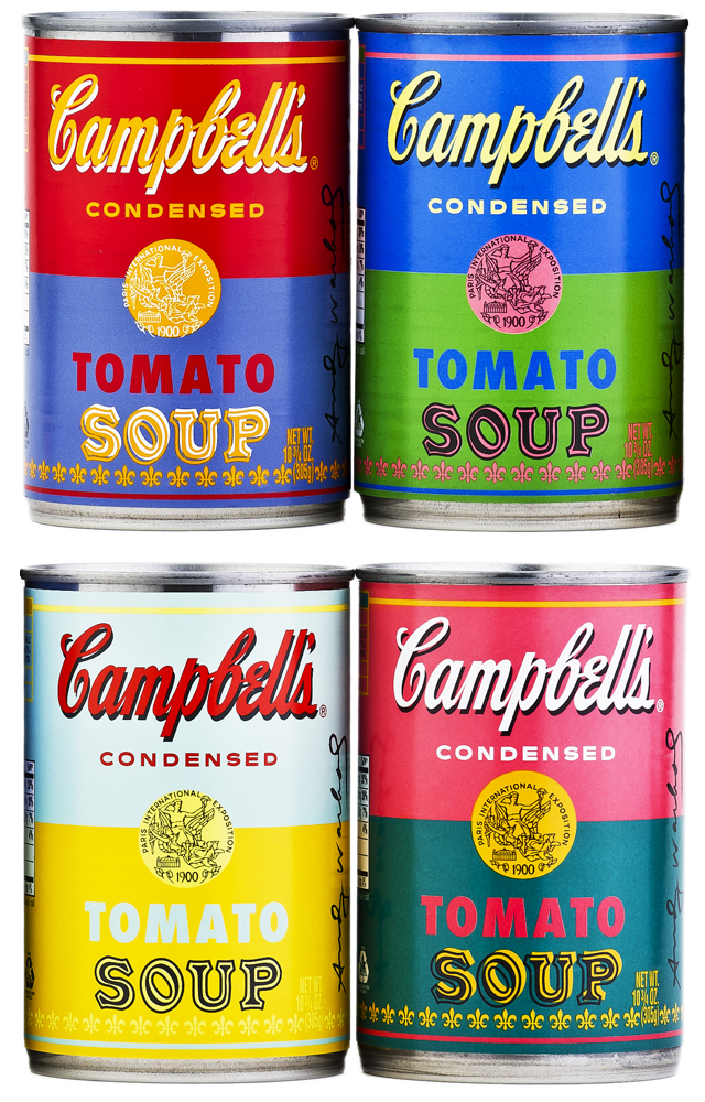Unique Iconic CAMPBELL'S TOMATO SOUP CUFFLINKS chrome POP ART andy warhol RETRO