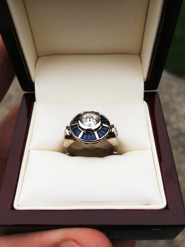 Star Wars Custom R2-D2 Engagement Ring & Marriage Proposal