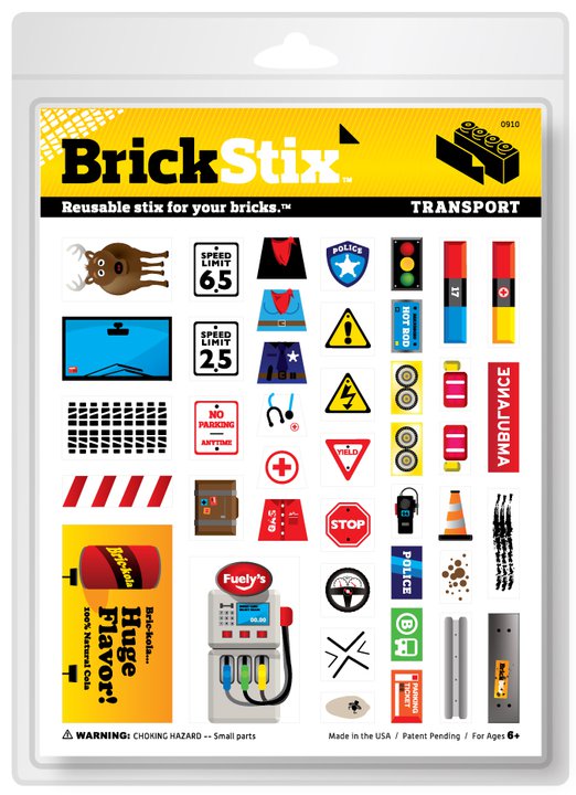 *NEW* Building Brick BRICKSTIX Reusable Stickers *APOCALYPSE* 