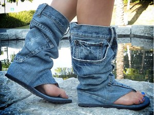 Jeans Sandal Boots