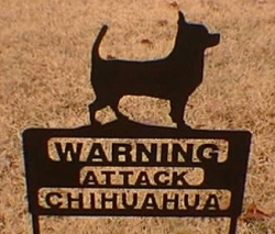 Warning Attack Chihuahua