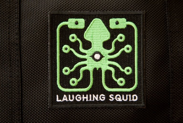 Laughing Squid Embroidered Patch