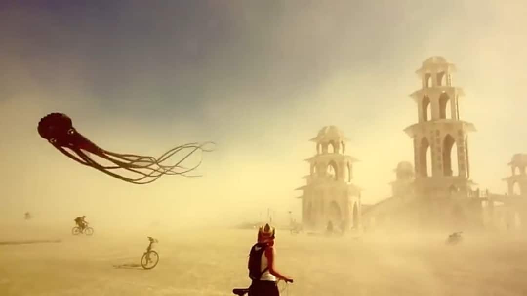 Octopus Kite Burning Man