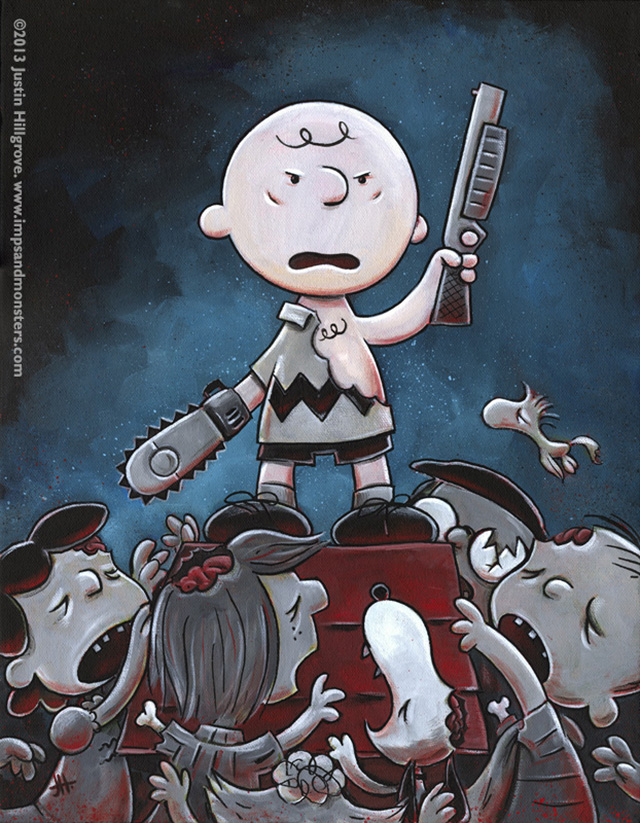 Its The Army of Darkness Charlie Brown by Justin Hillgrove