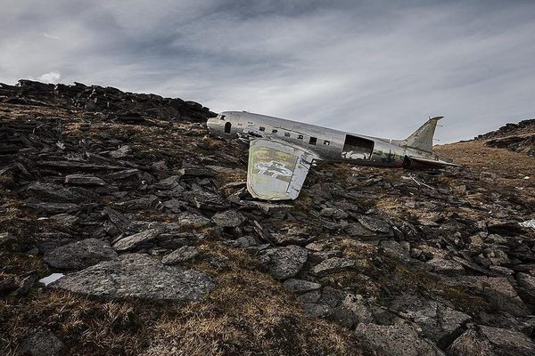 Happy End aircraft crash photos by Dietmar Eckell