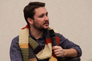 Wil Wheaton listens to a question